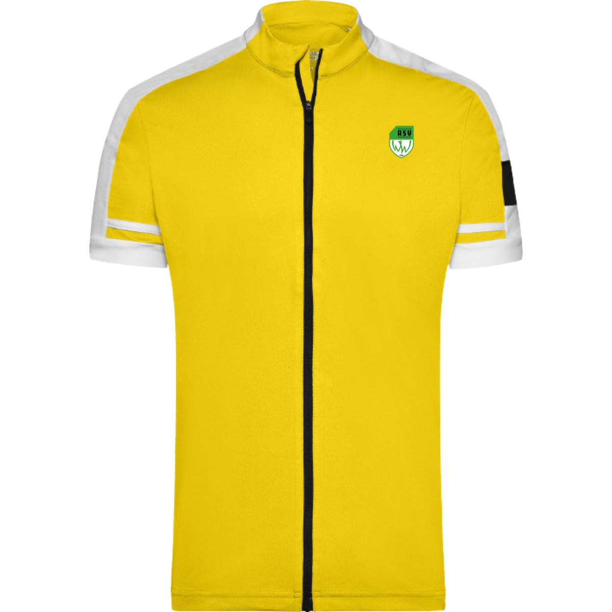 JN454-Bike-Herren – ASV-Wappen herzseitig Gelb/Weiß Vorderseite