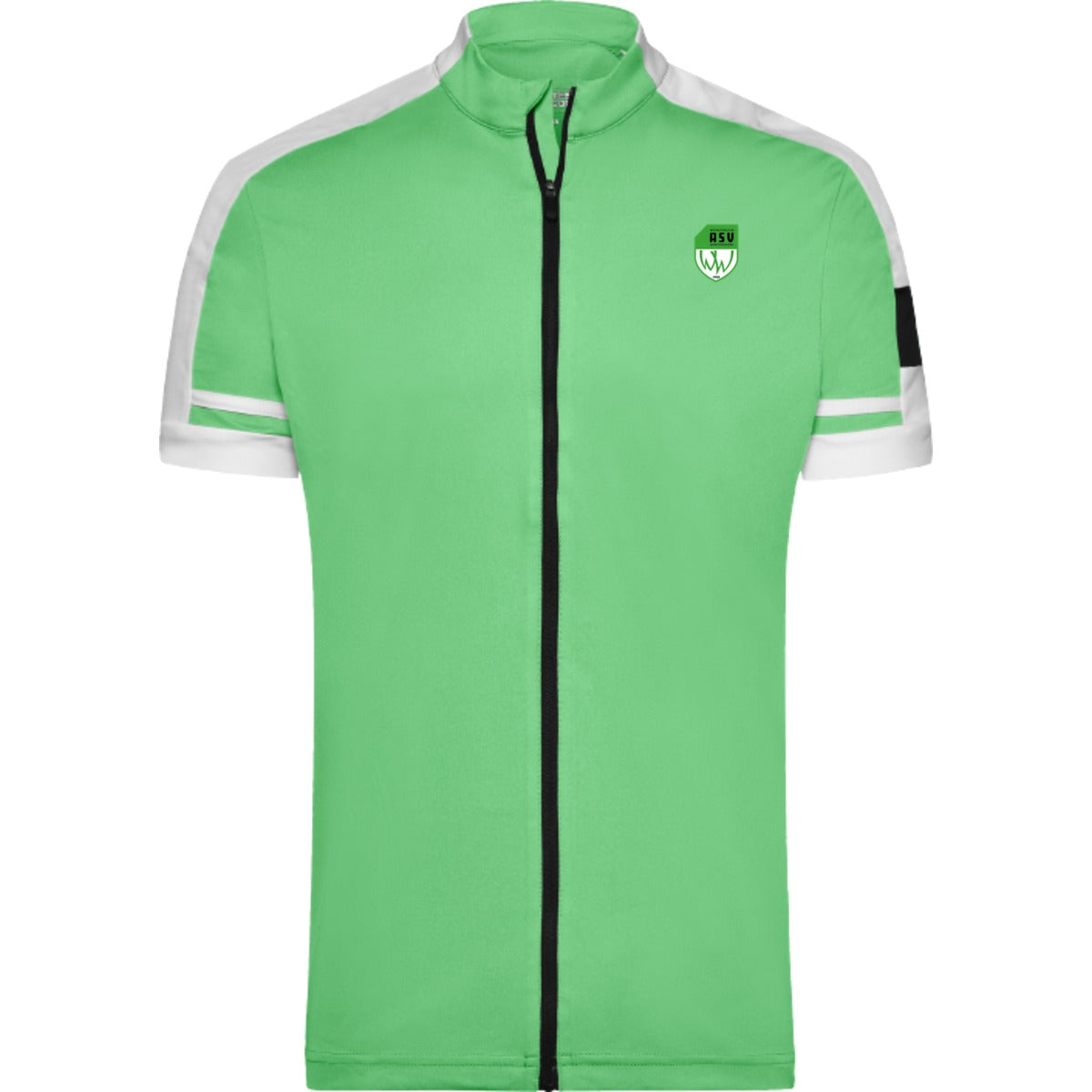 JN454-Bike-Herren – ASV-Wappen herzseitig Grün/Weiß Vorderseite