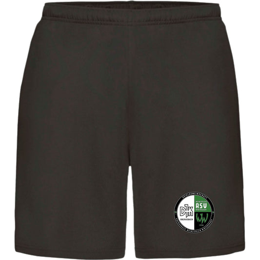 JC080-Shorts – Vereinslogo am Bein Jet Black Vorderseite
