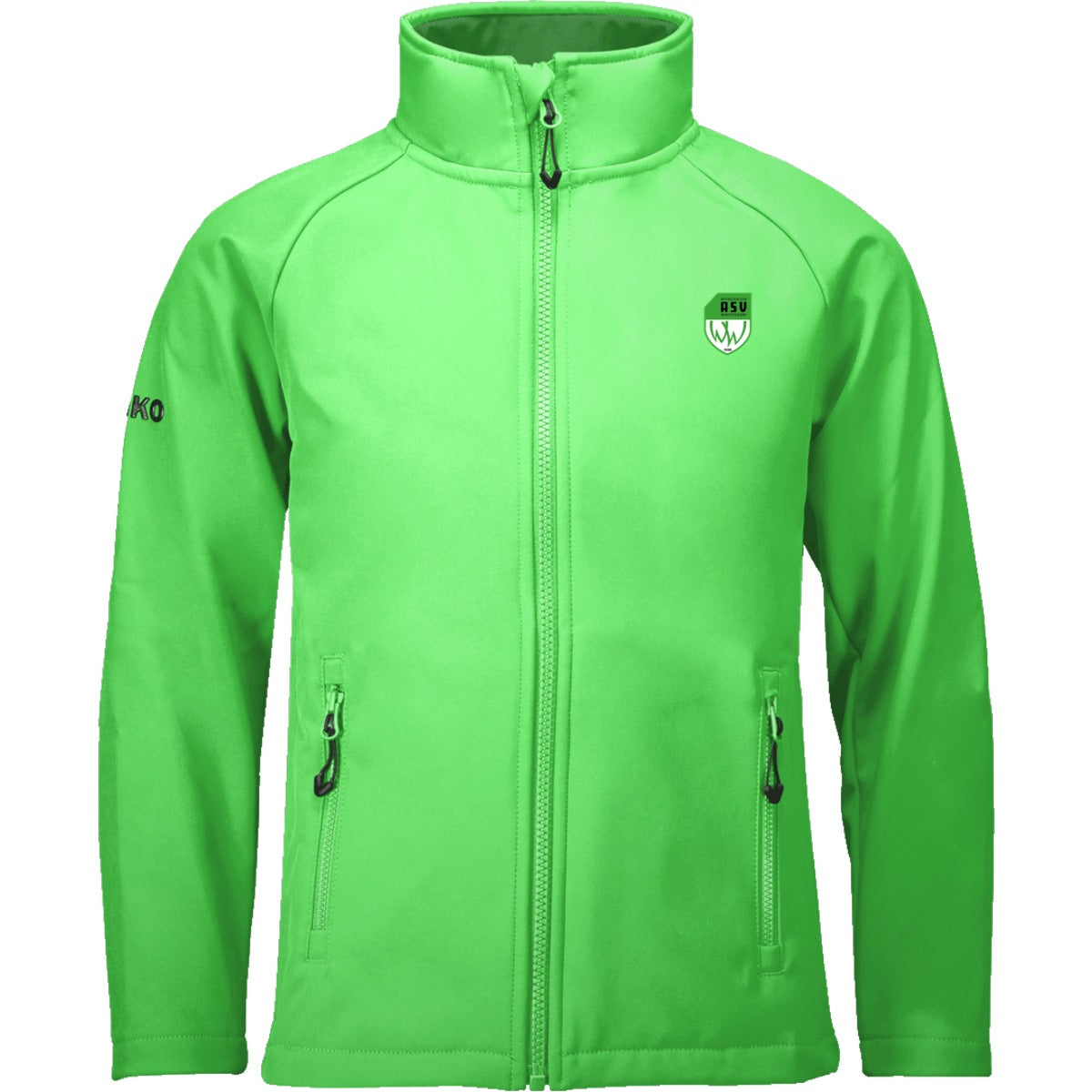 7604K-Kinder – ASV-Wappen herzseitig Soft Green Vorderseite