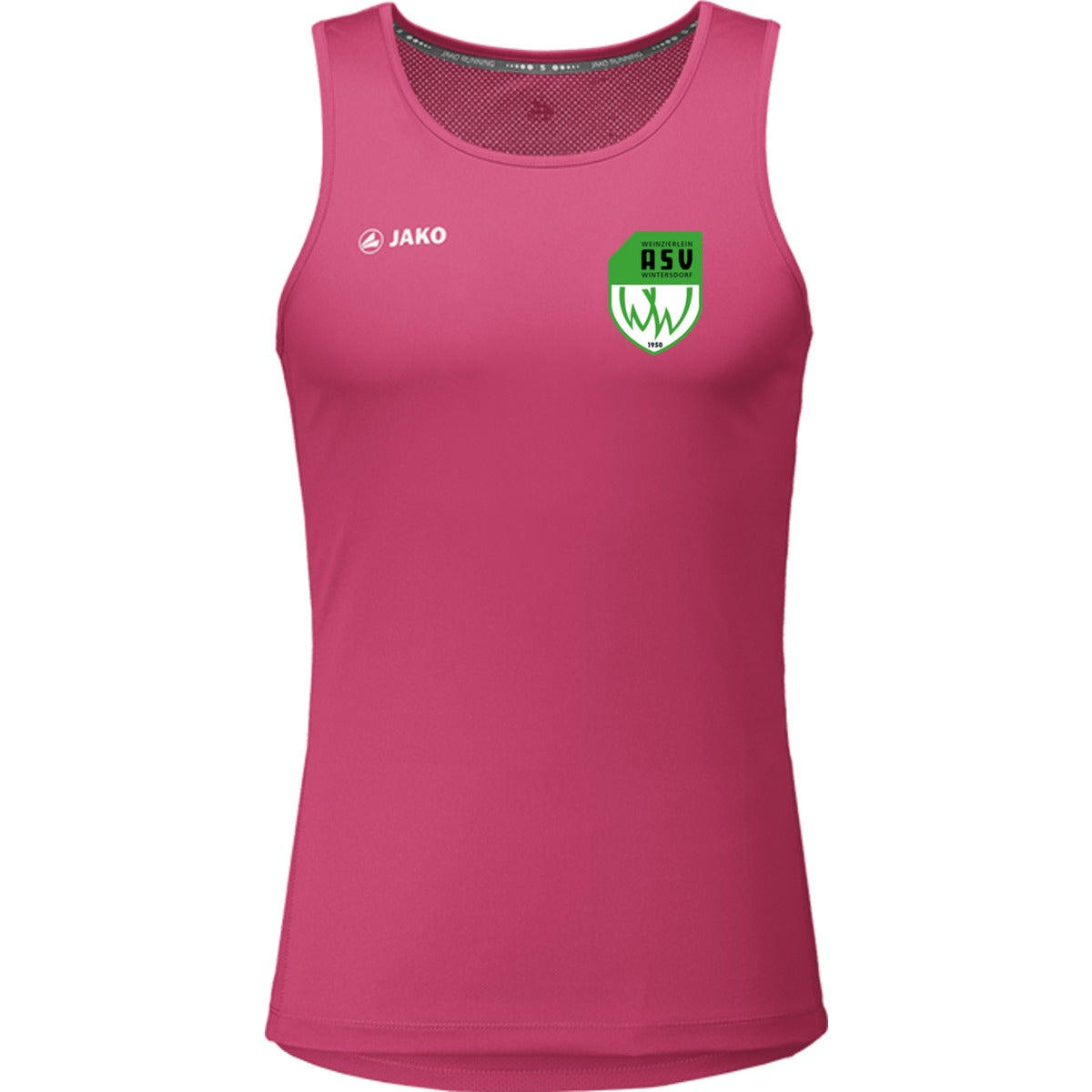 6075-Mens-Tank – ASV-Wappen herzseitig Pink Vorderseite