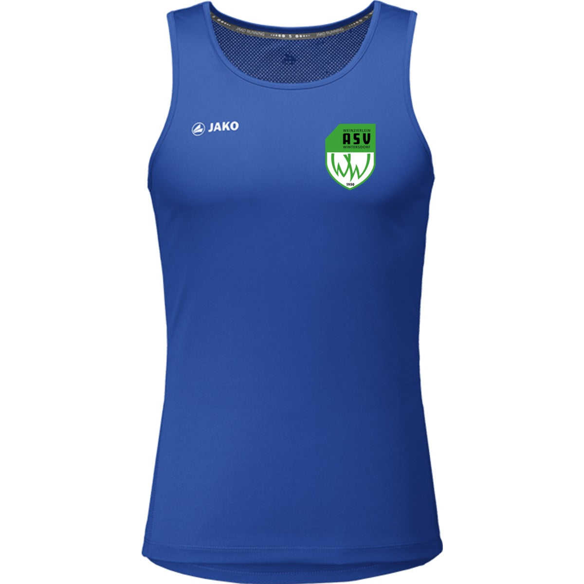 6075-Mens-Tank – ASV-Wappen herzseitig Royal Vorderseite