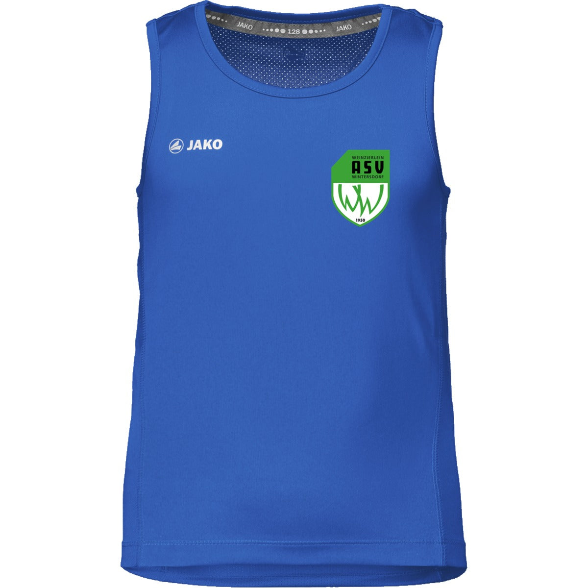 6075K-Kids-Tank – ASV-Wappen herzseitig Royal Vorderseite