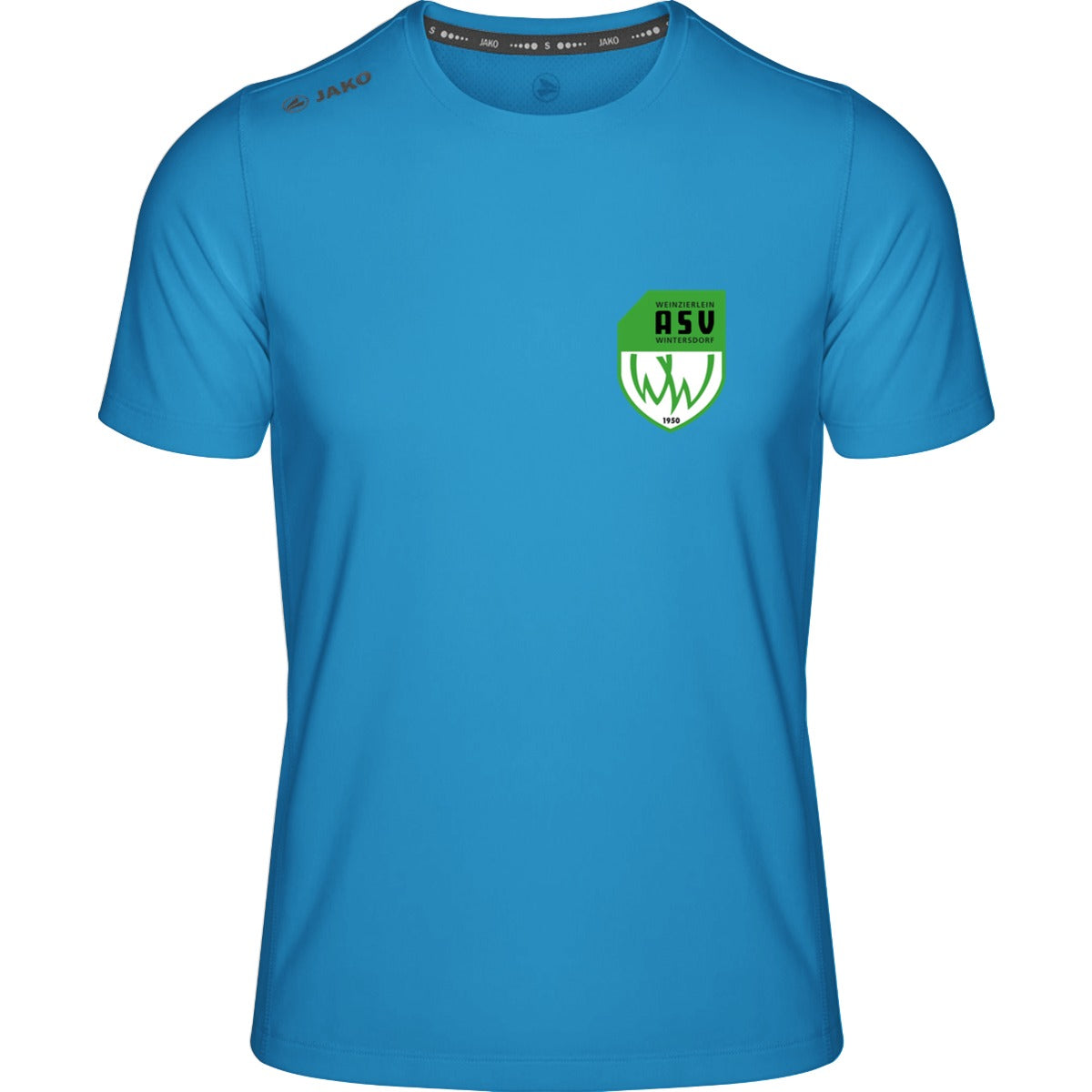 Premium Laufshirt Run 2.0 Herren 6175 – ASV-Wappen herzseitig Jako Blau Vorderseite