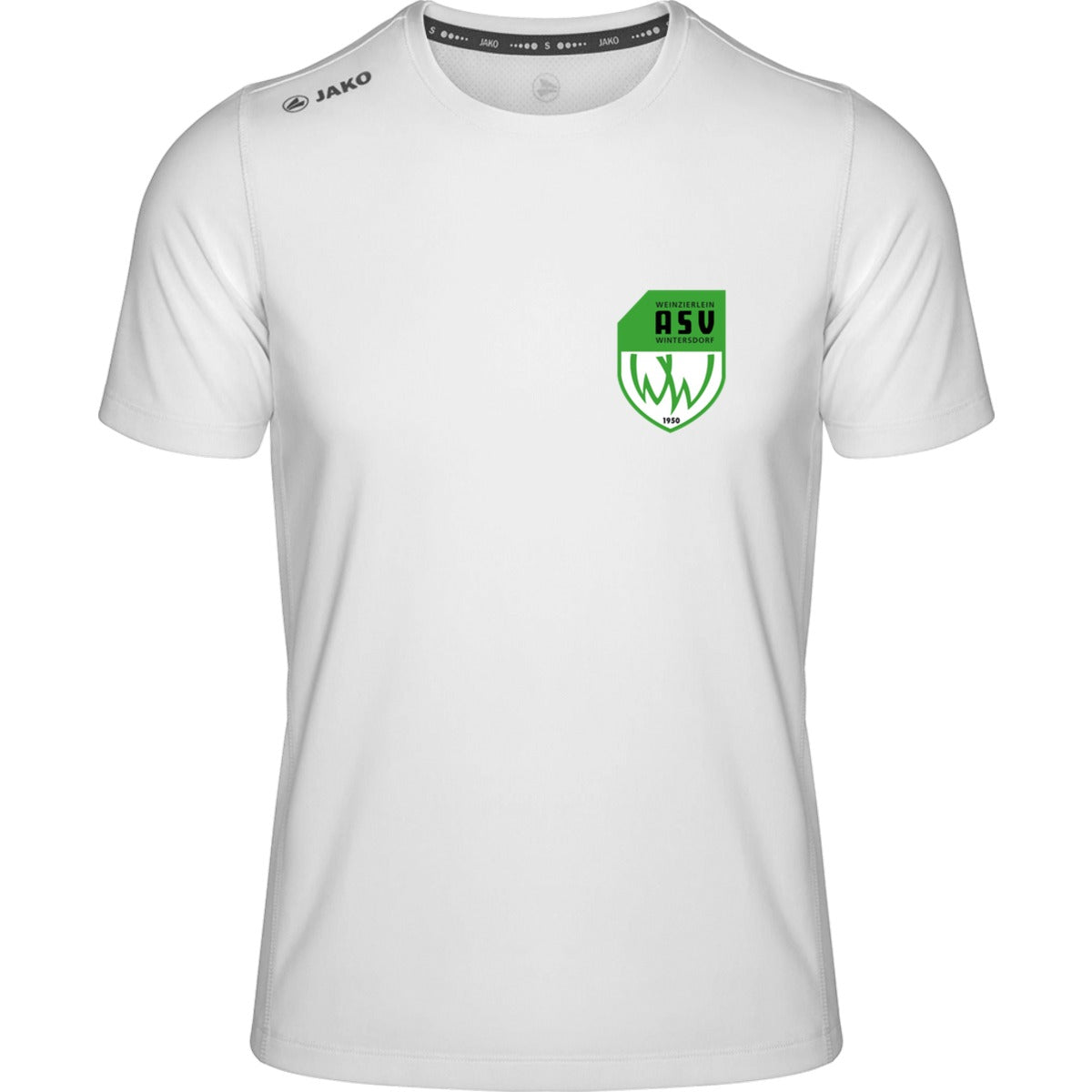 Premium Laufshirt Run 2.0 Herren 6175 – ASV-Wappen herzseitig Weiss Vorderseite
