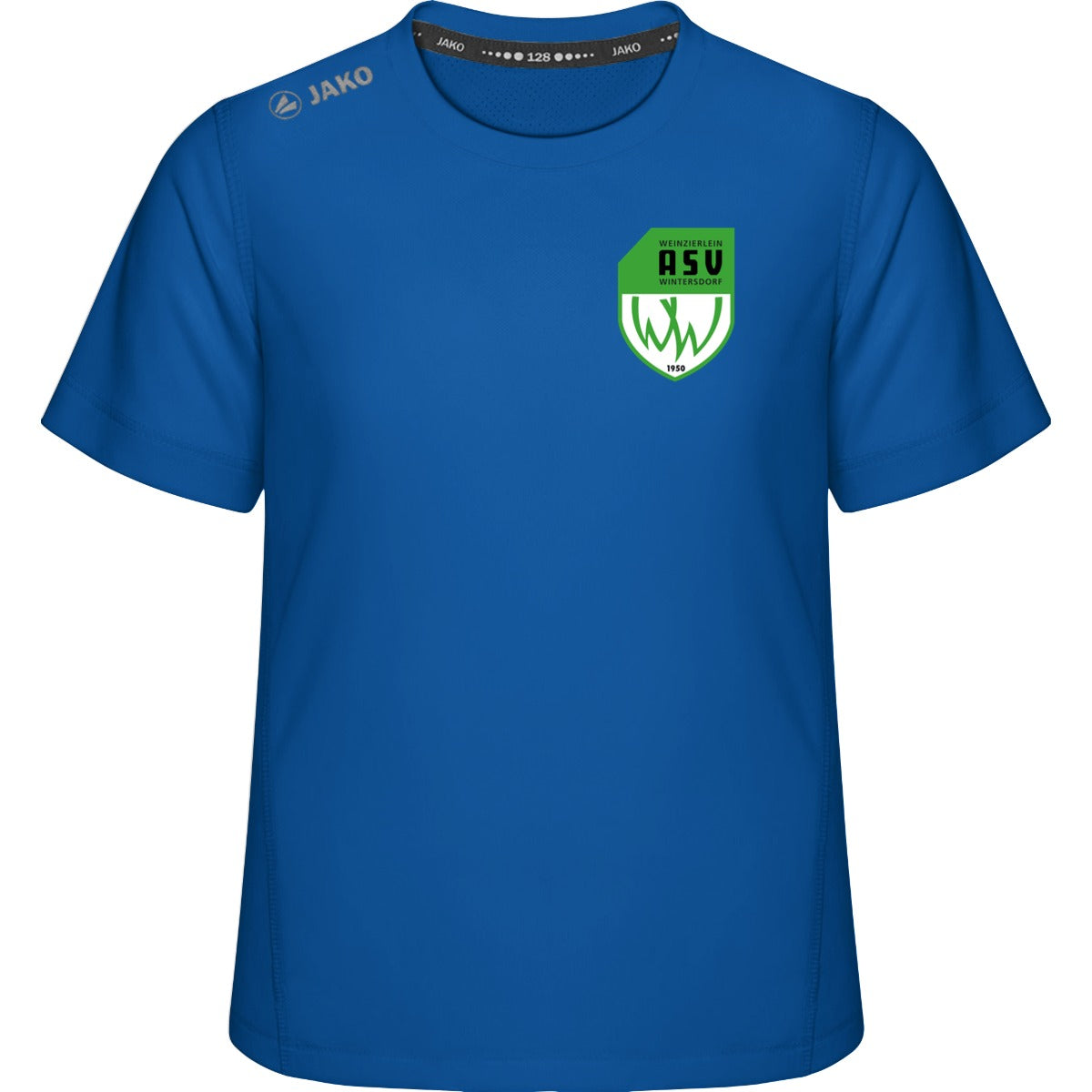 Premium Laufshirt Run 2.0 Kinder 6175K – ASV-Wappen herzseitig Royal Vorderseite