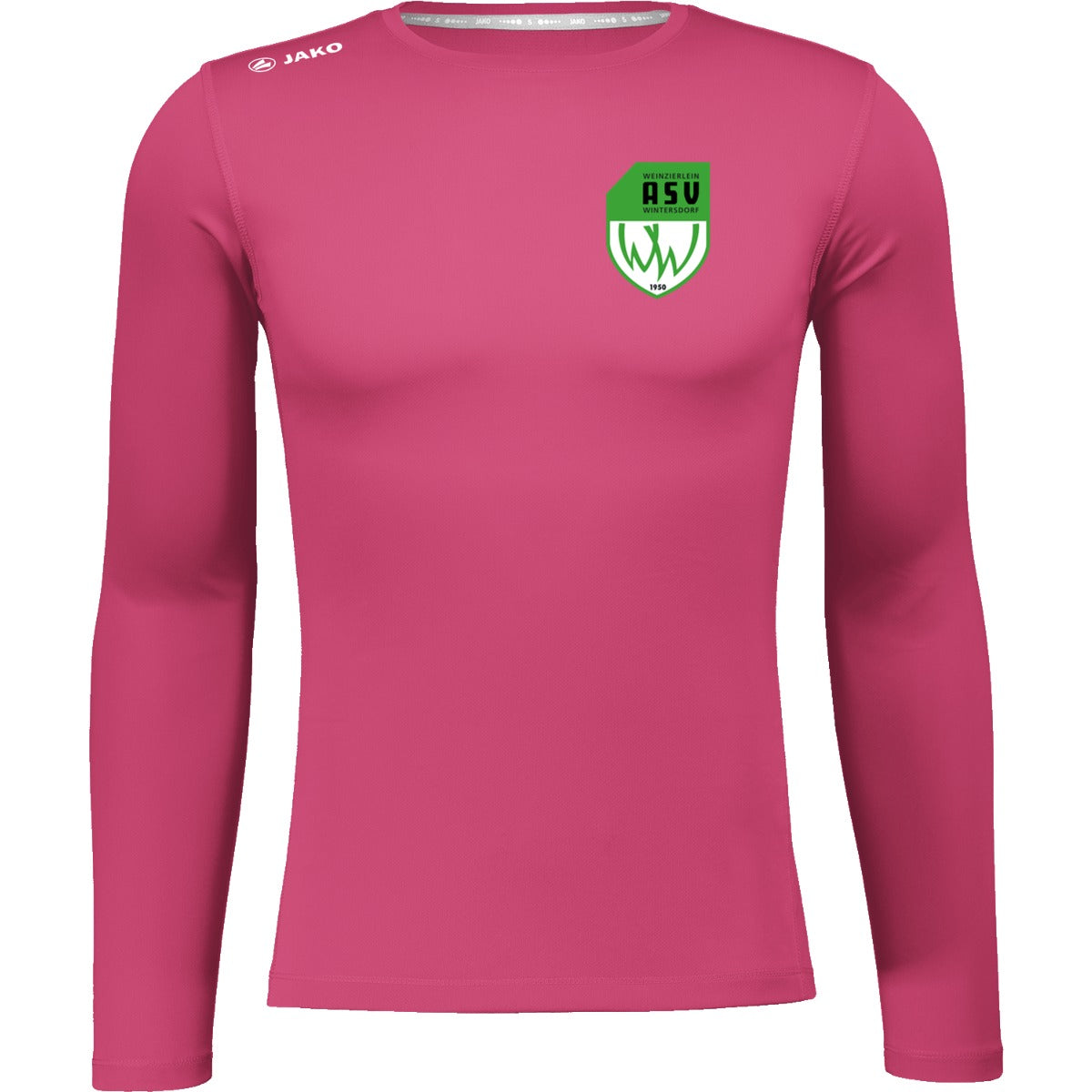 6475M-Herren-LSL – ASV-Wappen herzseitig Pink Vorderseite
