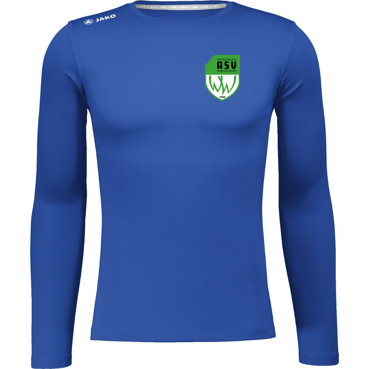6475M-Herren-LSL – ASV-Wappen herzseitig Royal Vorderseite
