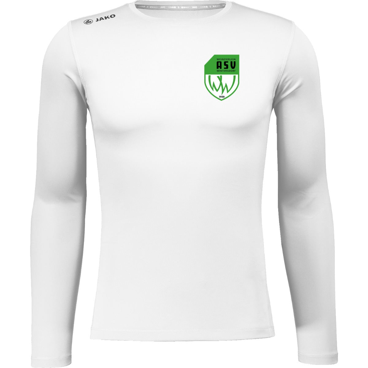 6475M-Herren-LSL – ASV-Wappen herzseitig Weiss Vorderseite