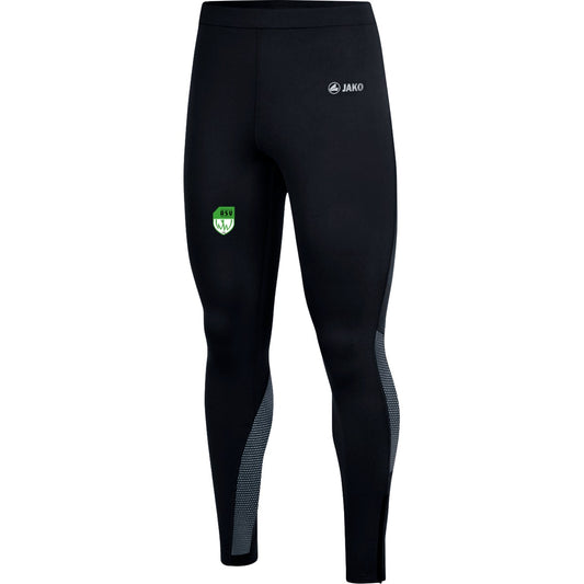 8326-Mens-Tight – ASV-Wappen am Bein Schwarz Vorderseite