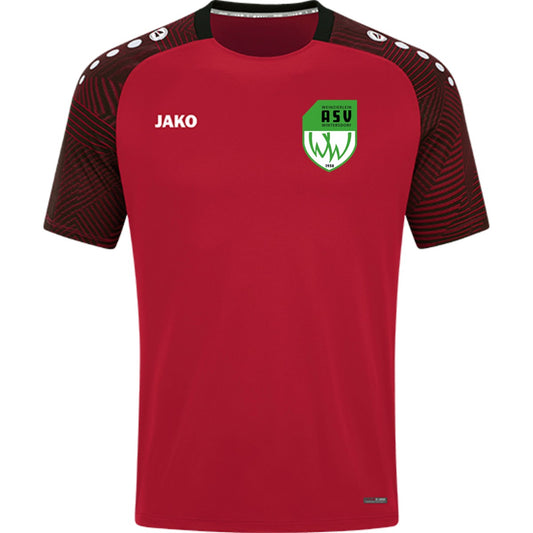 6122M-Herren – ASV-Wappen herzseitig Rot/Schwarz Vorderseite