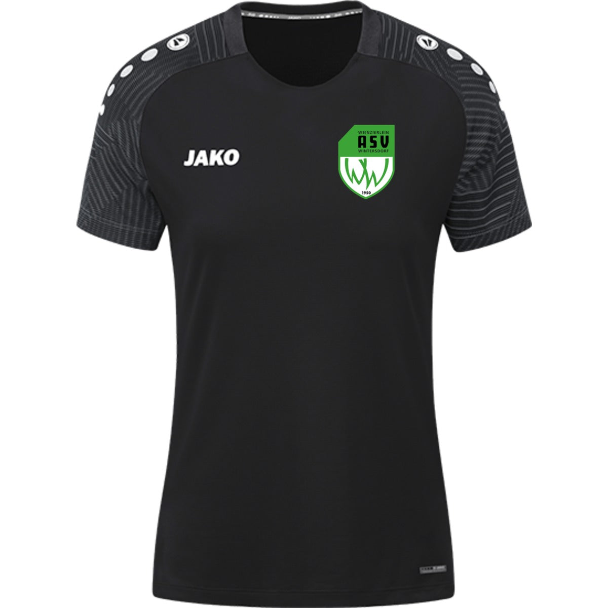 6122W-Damen – ASV-Wappen herzseitig Schwarz/Anthra Light Vorderseite
