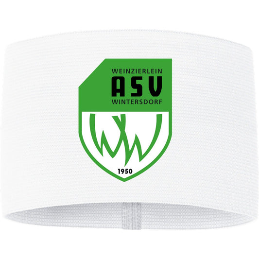 JAKO Kapitänsbinde Team 2821 – ASV-Wappen mittig groß Weiß Vorderseite