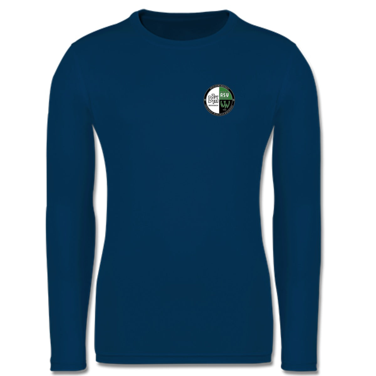 JC002-Mens-LSL – Vereinslogo herzseitig Royal Blue Vorderseite