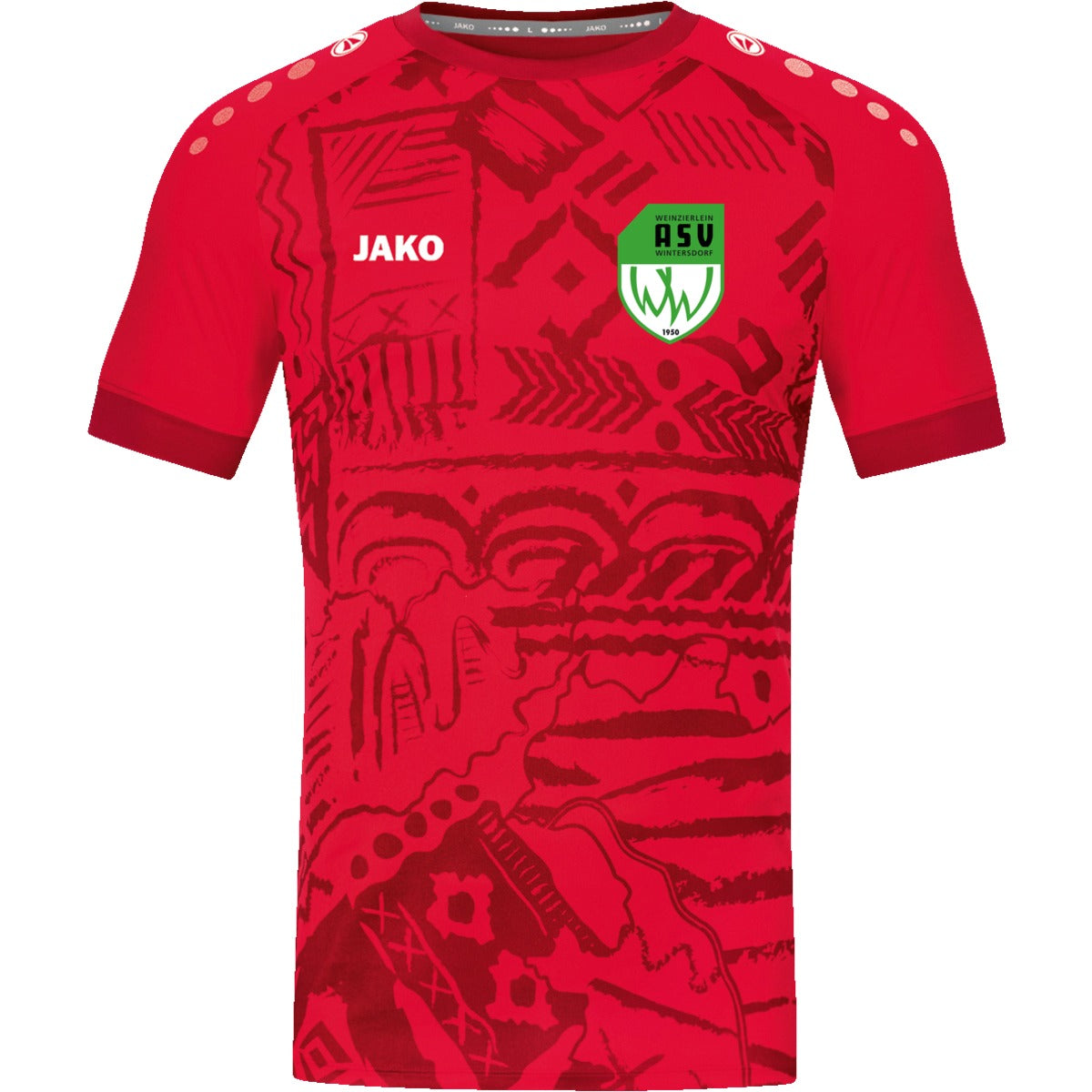 4211-Unisex-Tropicana – ASV-Wappen herzseitig Sportrot Vorderseite