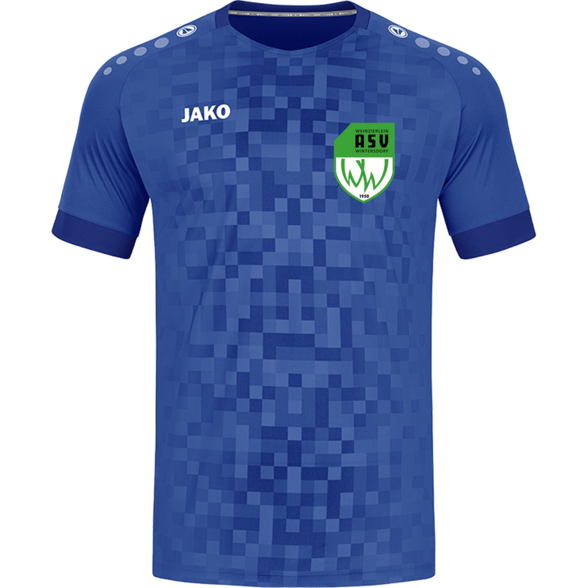 4241-Jako-Pixel-Unisex – ASV-Wappen herzseitig Sportroyal Vorderseite