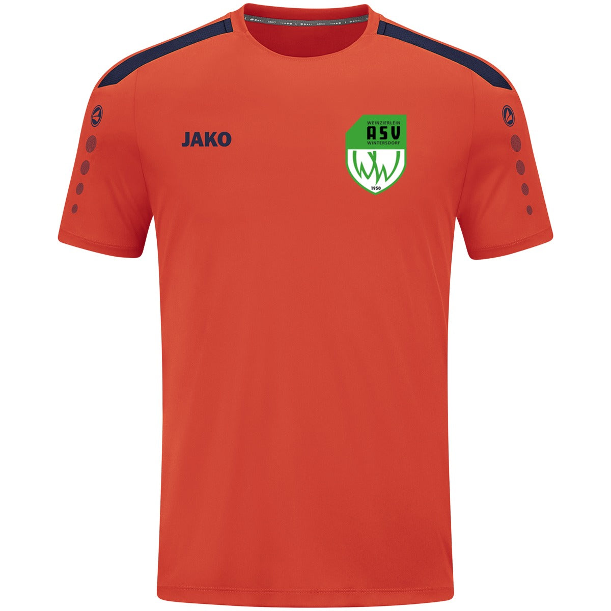 4223M-Power-Men – ASV-Wappen herzseitig Flame/Marine Vorderseite