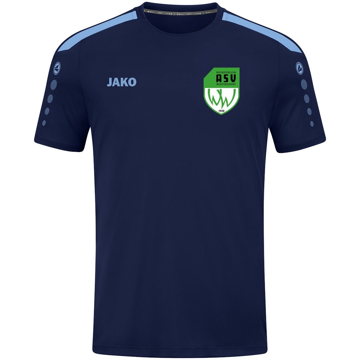 4223M-Power-Men – ASV-Wappen herzseitig Marine/Skyblue Vorderseite