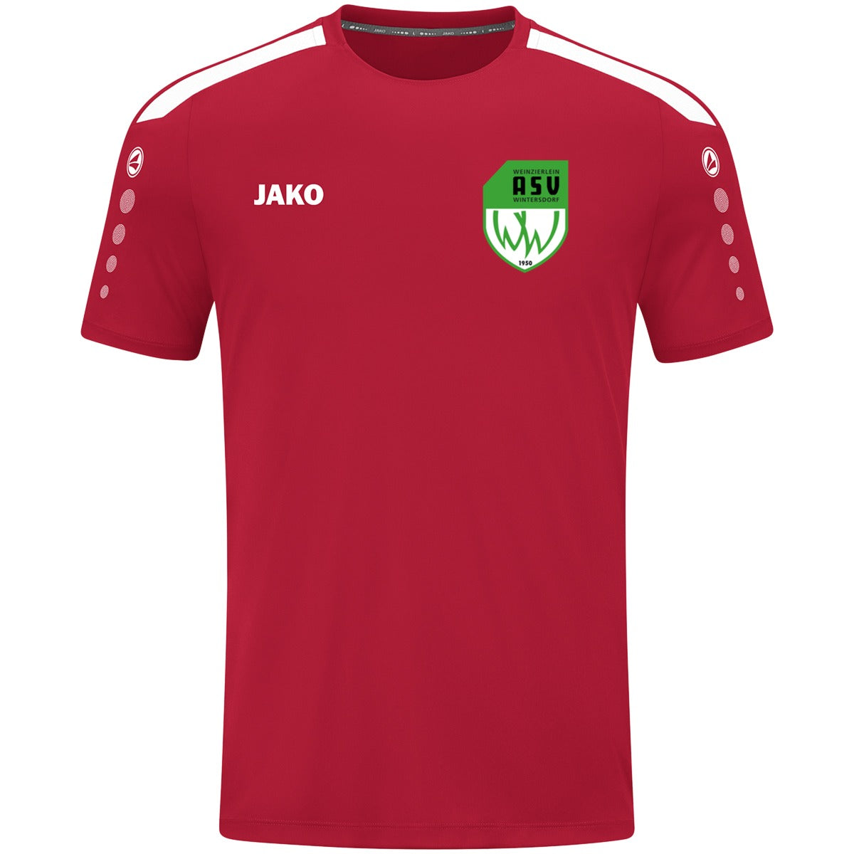 4223M-Power-Men – ASV-Wappen herzseitig Rot Vorderseite