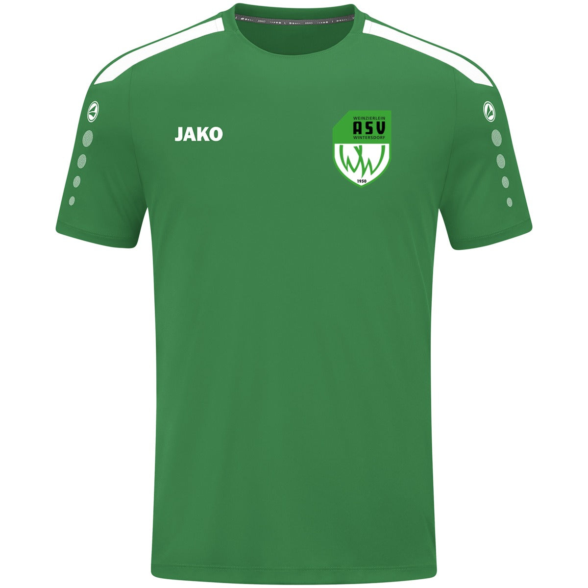 4223M-Power-Men – ASV-Wappen herzseitig Sportgrün Vorderseite