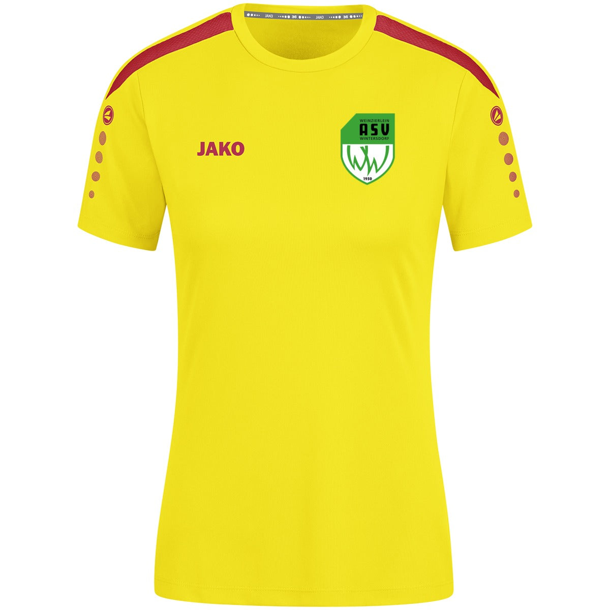 4223W-Power-Women – ASV-Wappen herzseitig Citro/Rot Vorderseite