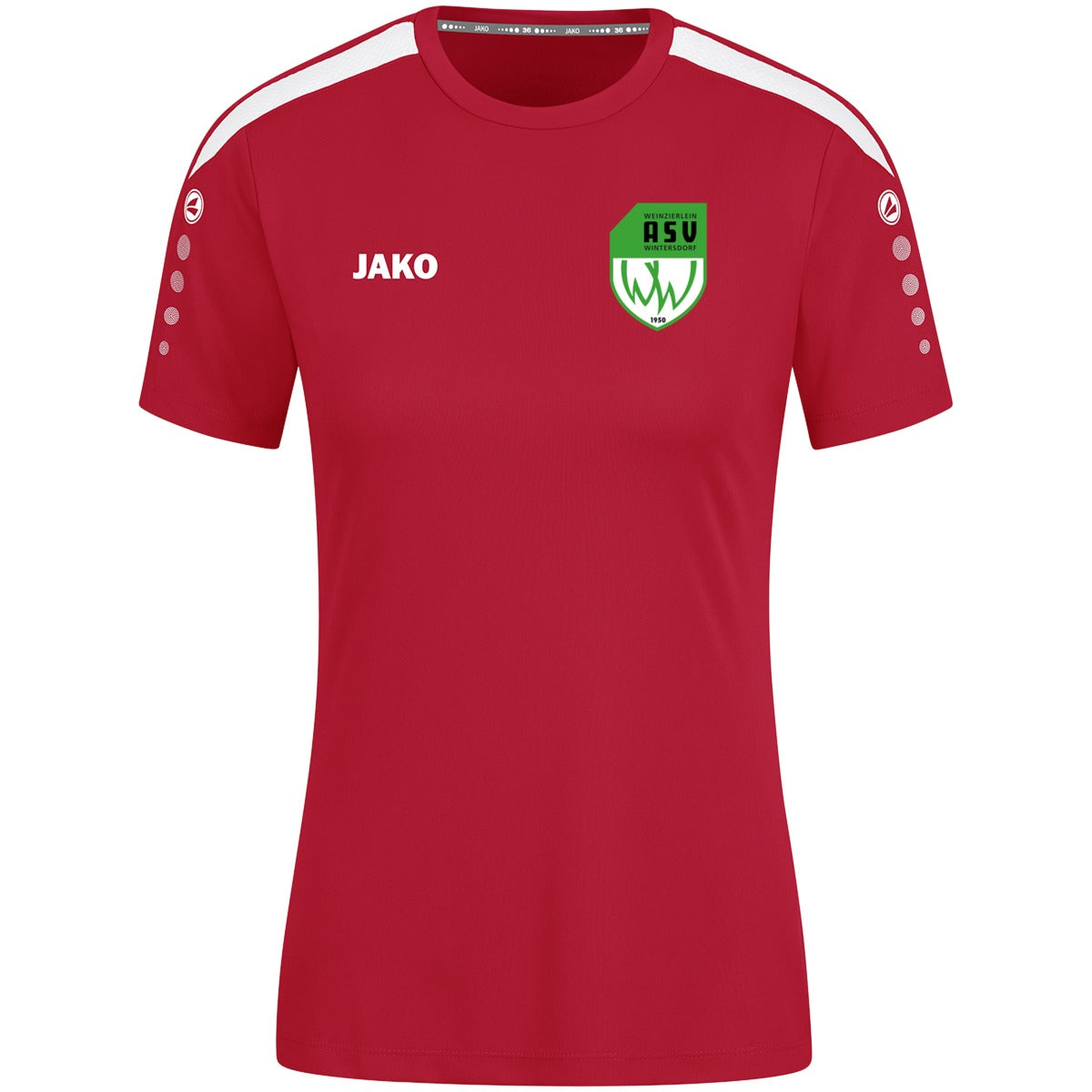 4223W-Power-Women – ASV-Wappen herzseitig Rot Vorderseite