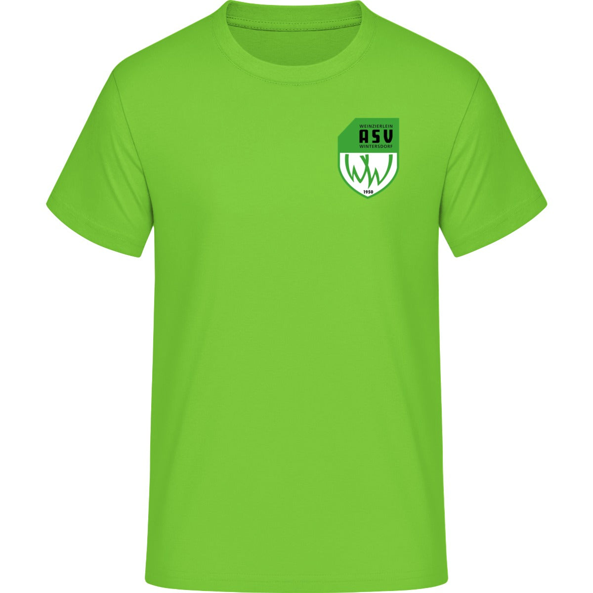 B&C #E190 T-Shirt Men – ASV-Wappen herzseitig Orchid Green Vorderseite