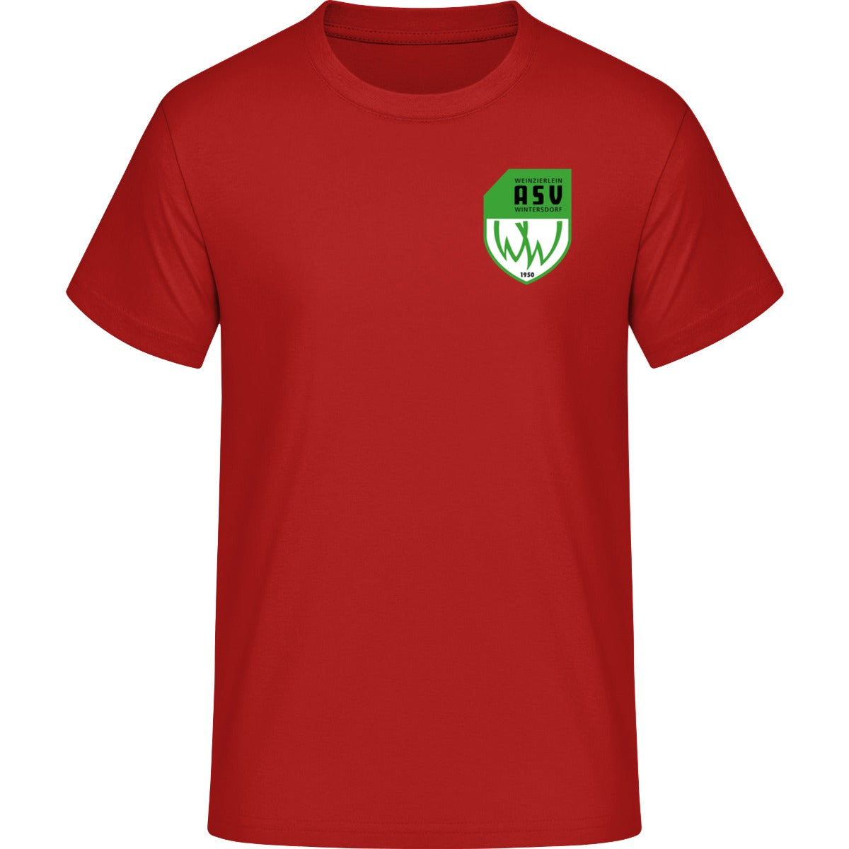 B&C #E190 T-Shirt Men – ASV-Wappen herzseitig Red Vorderseite