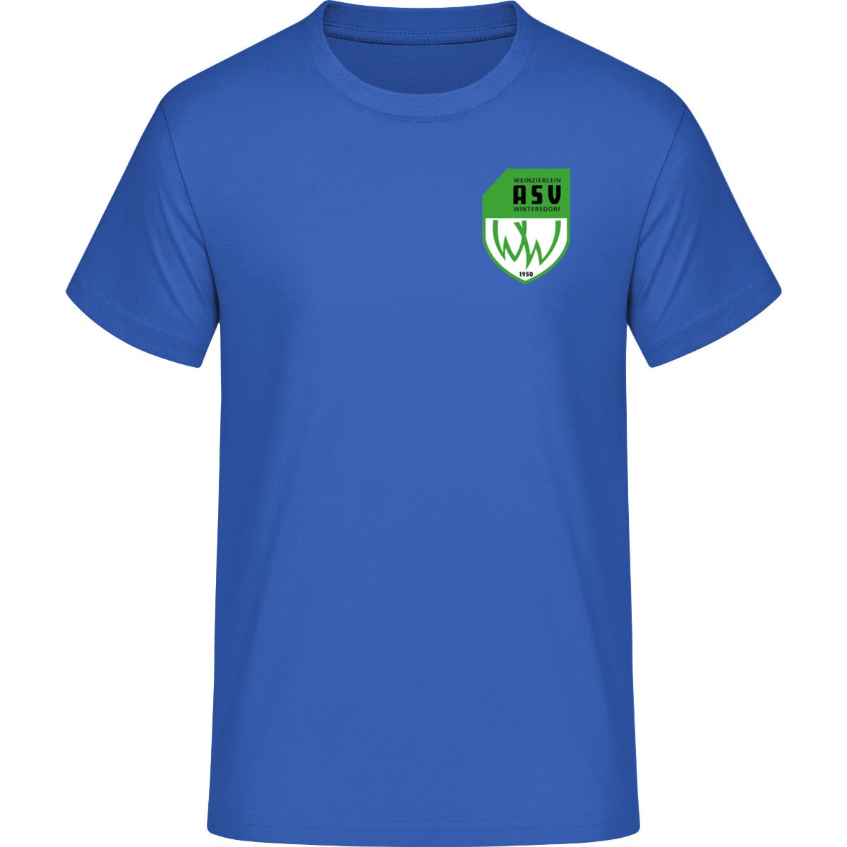 B&C #E190 T-Shirt Men – ASV-Wappen herzseitig Royal Blue Vorderseite