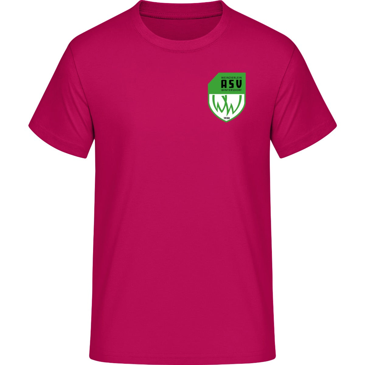 B&C #E190 T-Shirt Men – ASV-Wappen herzseitig Sorbet Vorderseite