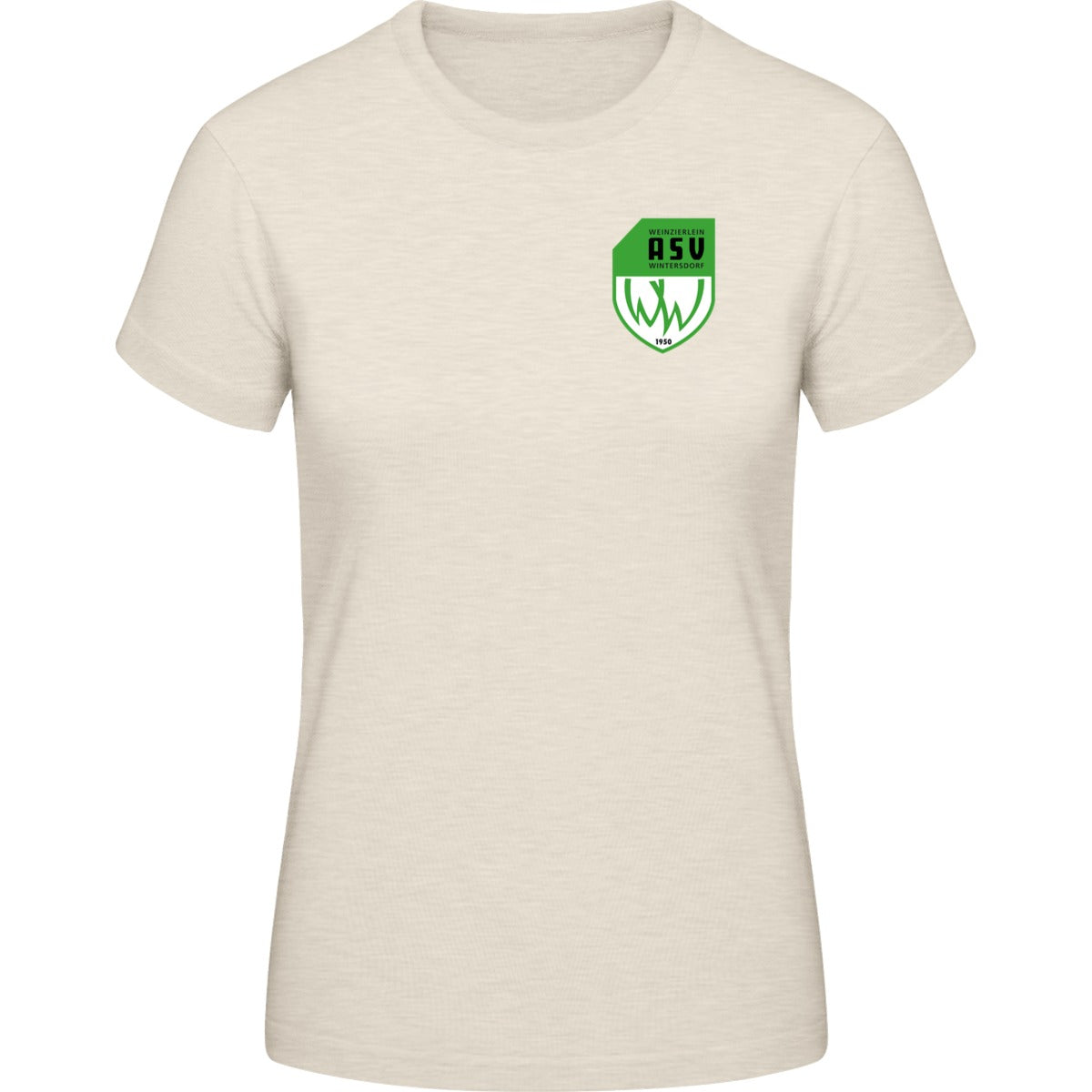 B&C #E190 T-Shirt Women – ASV-Wappen herzseitig Natural Vorderseite