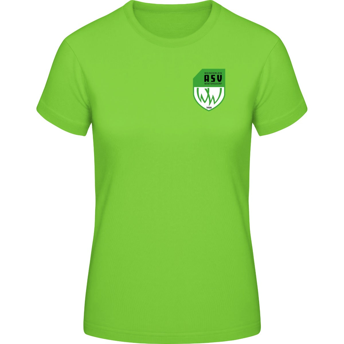 B&C #E190 T-Shirt Women – ASV-Wappen herzseitig Orchid Green Vorderseite