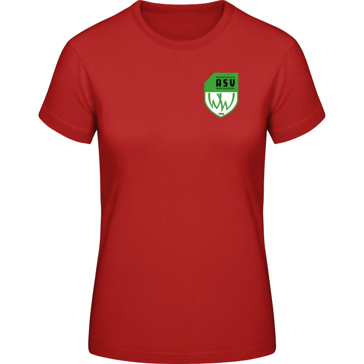 B&C #E190 T-Shirt Women – ASV-Wappen herzseitig Red Vorderseite