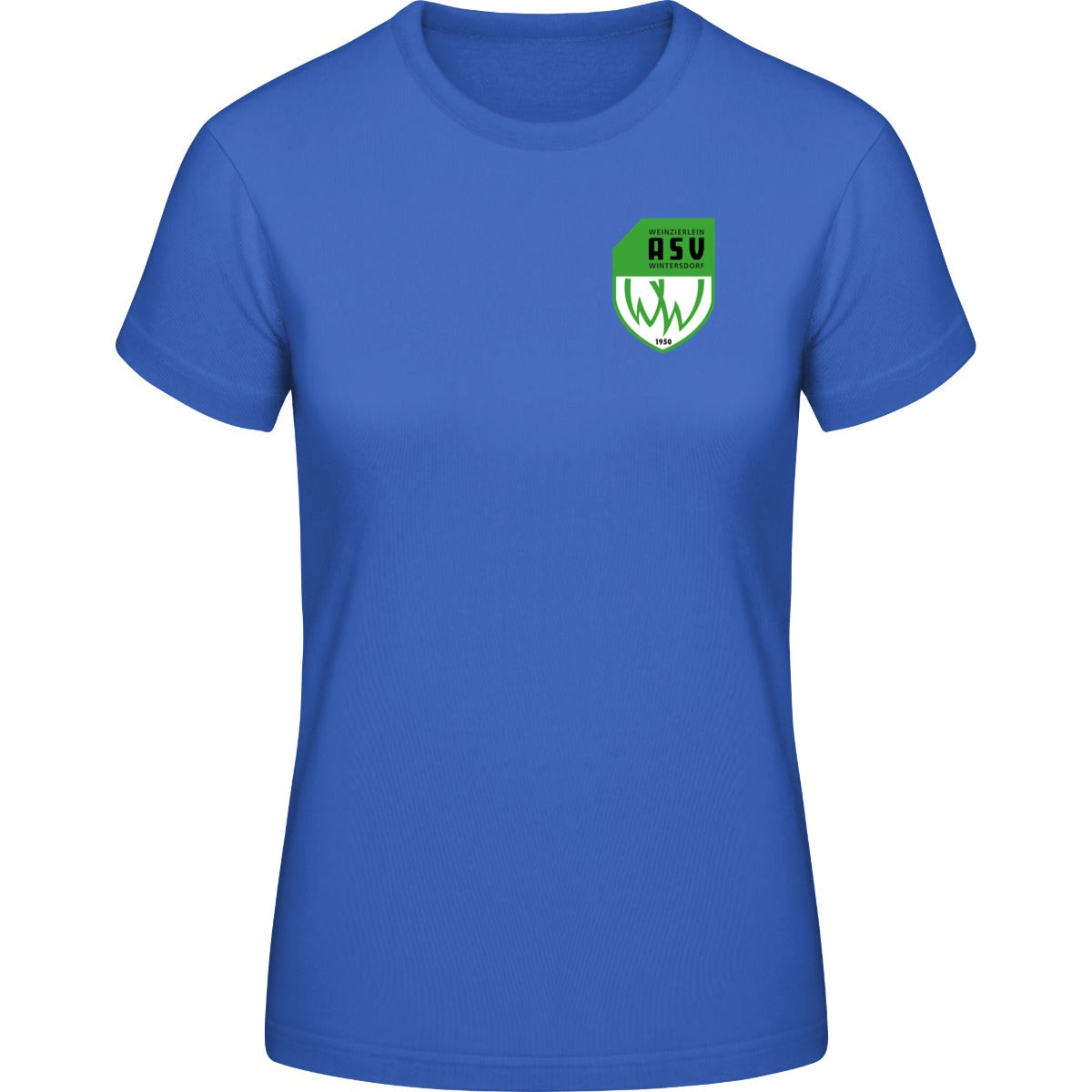 B&C #E190 T-Shirt Women – ASV-Wappen herzseitig Royal Blue Vorderseite