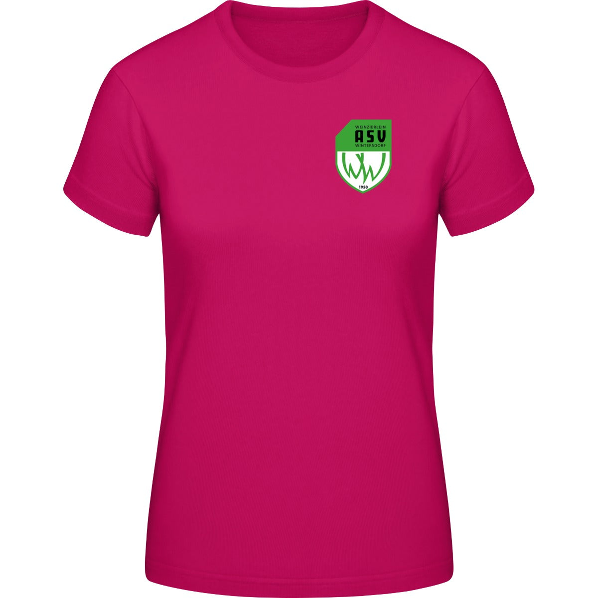 B&C #E190 T-Shirt Women – ASV-Wappen herzseitig Sorbet Vorderseite