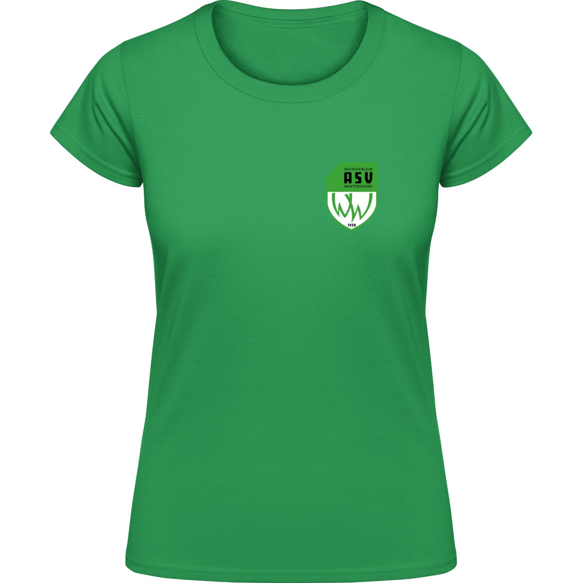 Gildan Softstyle T-Shirt Women – ASV-Wappen herzseitig Irish Green Vorderseite