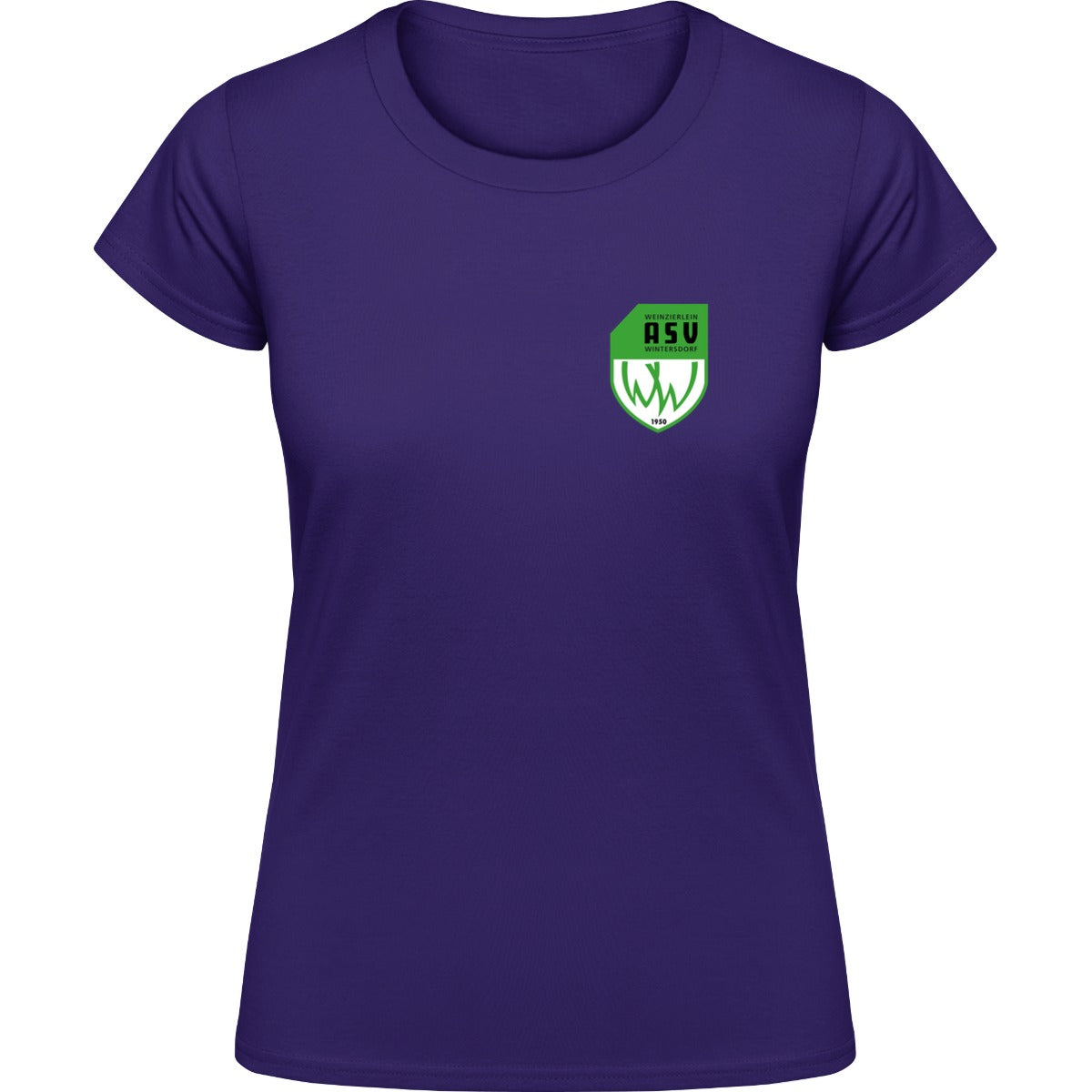 Gildan Softstyle T-Shirt Women – ASV-Wappen herzseitig Purple Vorderseite