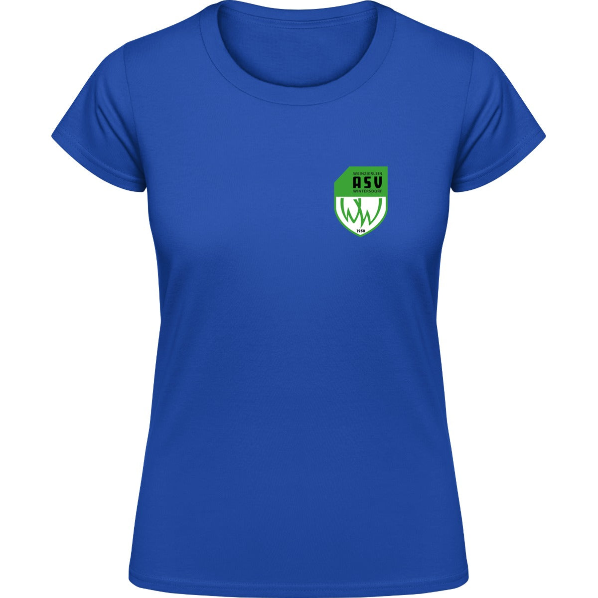 Gildan Softstyle T-Shirt Women – ASV-Wappen herzseitig Royal Blue Vorderseite