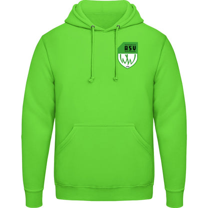 College Hoodie JH001 – ASV-Wappen herzseitig Alien Green Vorderseite
