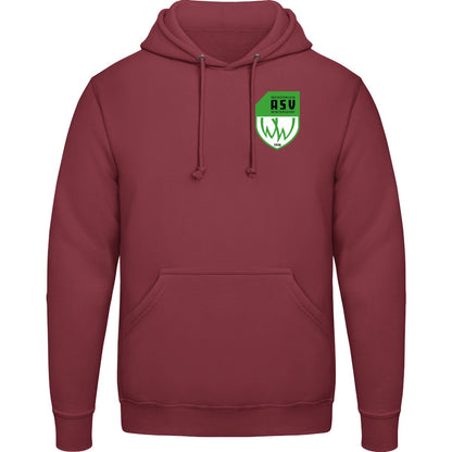 College Hoodie JH001 – ASV-Wappen herzseitig Brick Red Vorderseite