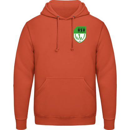 College Hoodie JH001 – ASV-Wappen herzseitig Burnt Orange Vorderseite