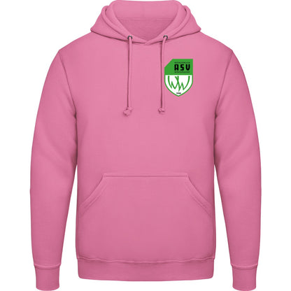 College Hoodie JH001 – ASV-Wappen herzseitig Candyfloss Pink Vorderseite