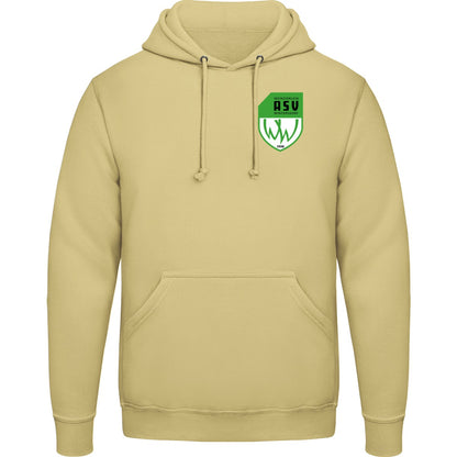 College Hoodie JH001 – ASV-Wappen herzseitig Desert Sand Vorderseite