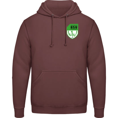 College Hoodie JH001 – ASV-Wappen herzseitig Hot Chocolate Vorderseite