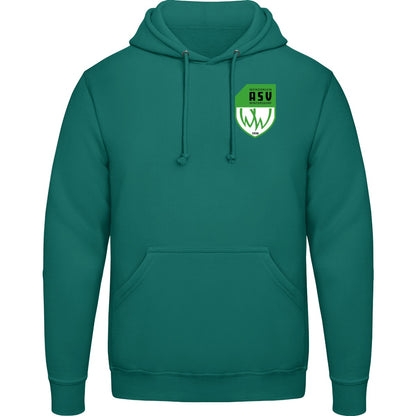 College Hoodie JH001 – ASV-Wappen herzseitig Jade Vorderseite