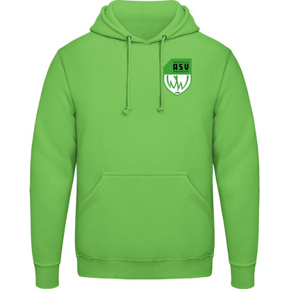 College Hoodie JH001 – ASV-Wappen herzseitig Lime Green Vorderseite