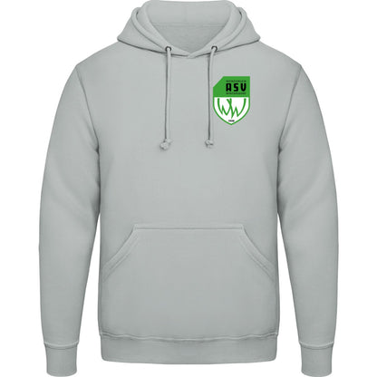 College Hoodie JH001 – ASV-Wappen herzseitig Moondust Grey Vorderseite