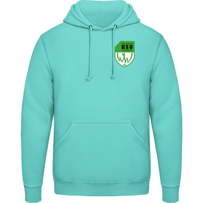 College Hoodie JH001 – ASV-Wappen herzseitig Peppermint Vorderseite