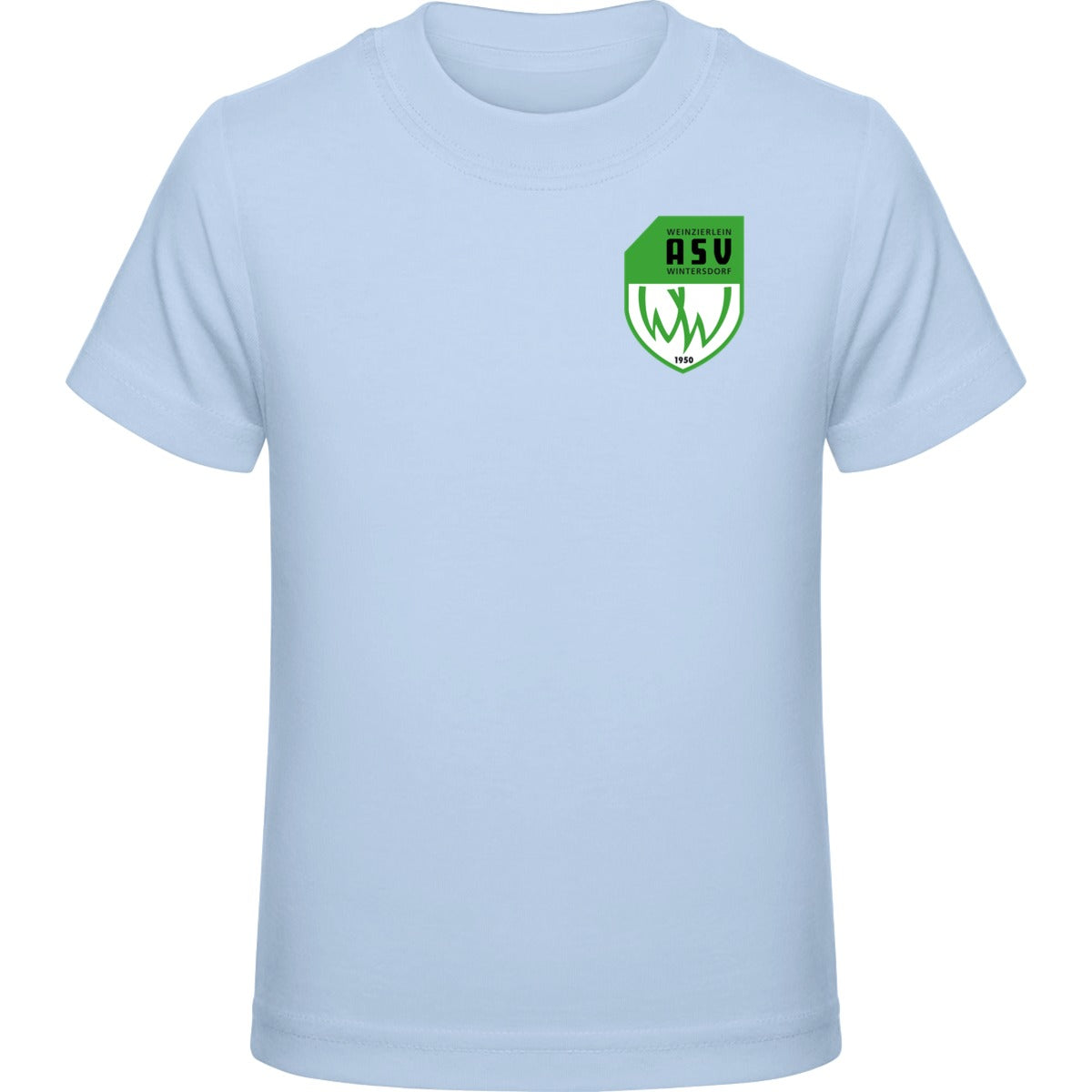 Kids Premium T-Shirt E399 – ASV-Wappen herzseitig Baby Blue Vorderseite