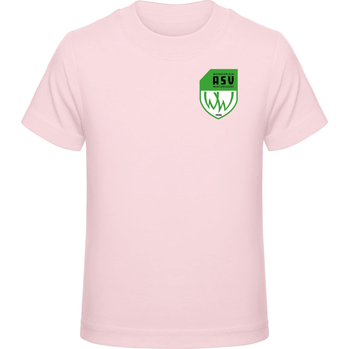 Kids Premium T-Shirt E399 – ASV-Wappen herzseitig Chalk Pink Vorderseite